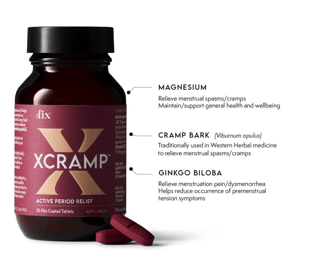 The Fix period tablets for cramps - XCRAMP
