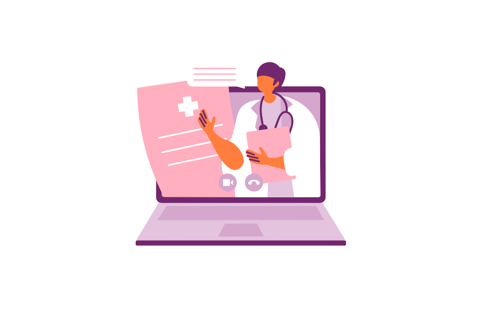 Online doctor - laptop
