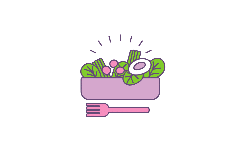 Meal planning - bowl of salad.
